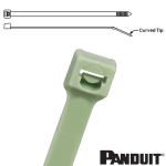 Panduit PLT2S-M109 188x4.8mm green polypropylene locking cable tie