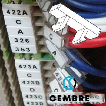 MG-CPM-03 41293 5x10mm white modular terminal block markers