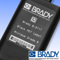 Brady B-8117 Ultra Durable Black Polyester Label Brady B-8117 Ultra Durable Black Polyester Label